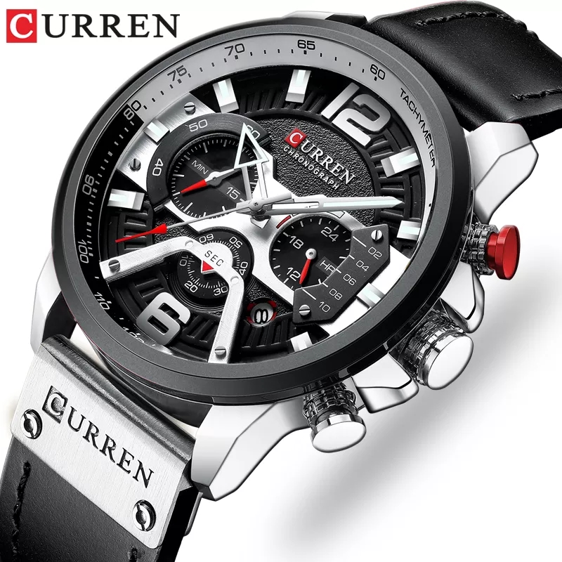Luxury Watch Apple - CURREN Gloednieuwe Mode Datum Quartz heren