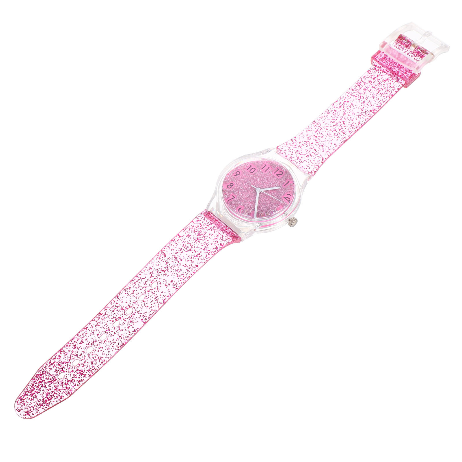 Luxury Watch White - Kinderhorloge Kleurrijk glanzend ontwerp Verstelbare riem