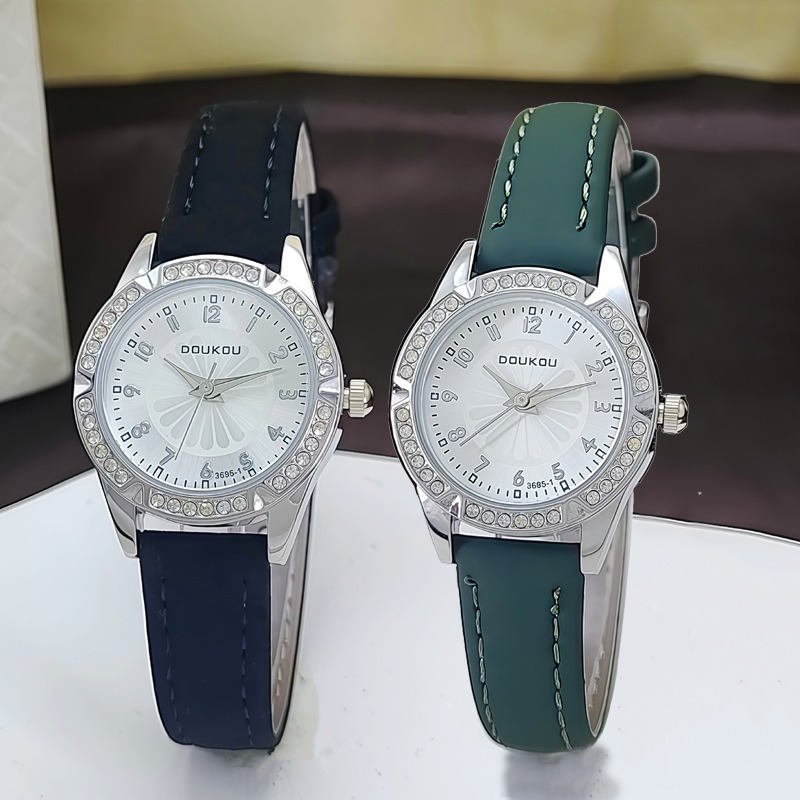 Luxury Watch With Arabic Numerals - Mode Vrouwen Horloges Daisy Dial Quartz