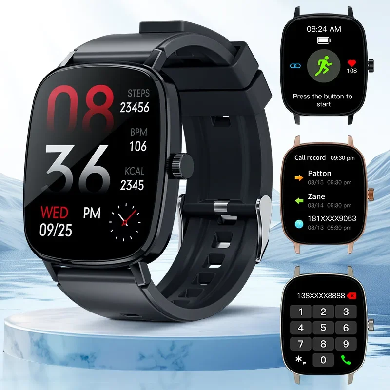 Luxury Watch On Rubber Strap - Elektronische Smartwatches Draadloze Oproep Smartwatch Fitness