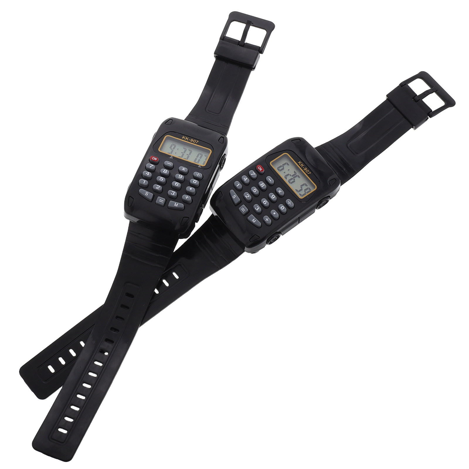 Luxury Watch White - 2 stuks educatief rekenmachinehorloge met duidelijk