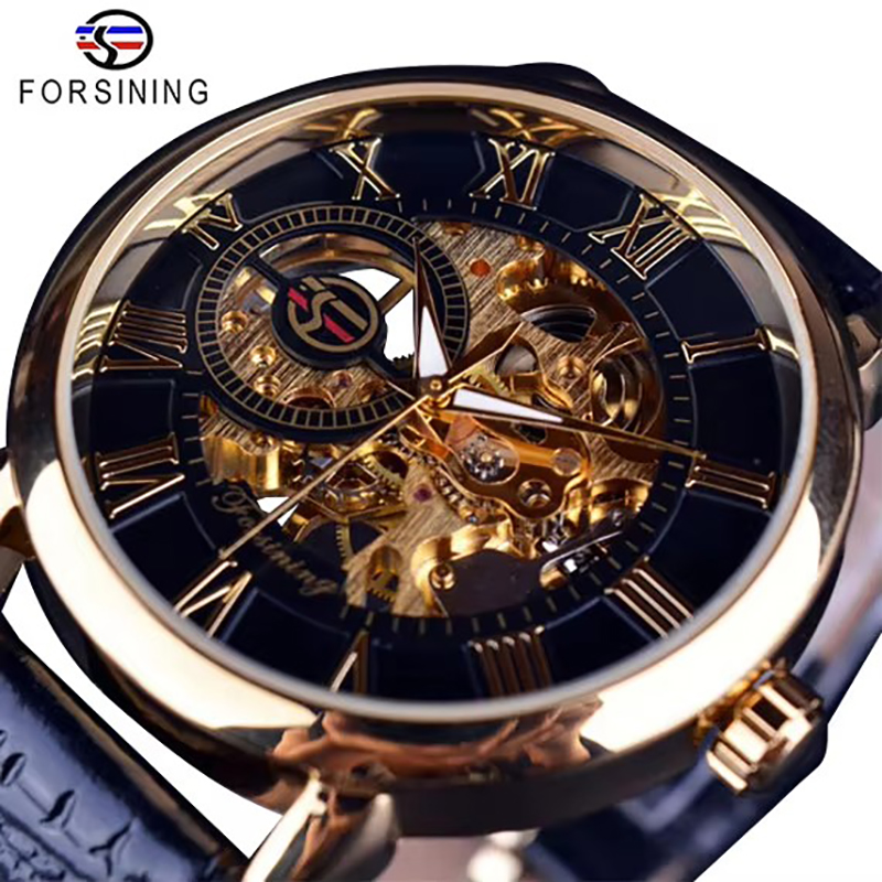 Luxury Watch Brands Logo - Forsining 3D logo ontwerp holle gravure