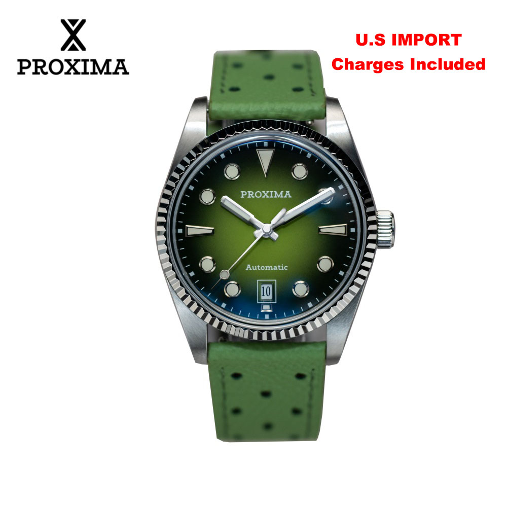 Cloisonne Enamel Dial - Proxima PX1750 Herenhorloge 37mm Mode Emaille