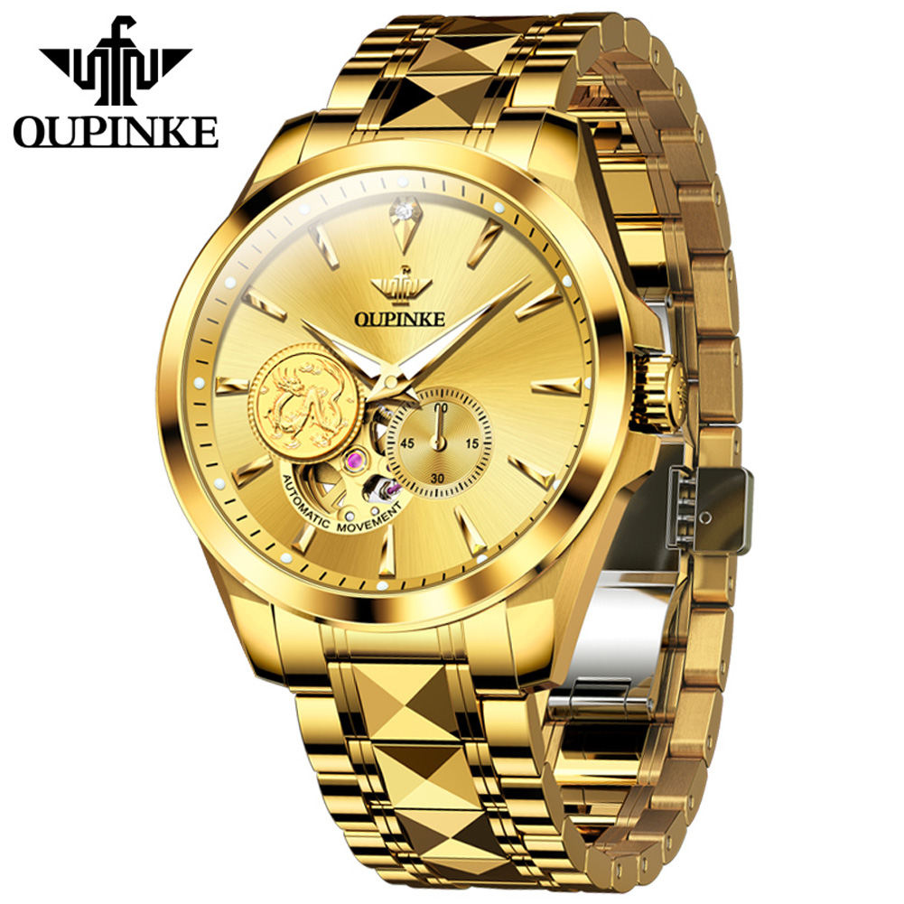 Luxury Watch Brands Logo - OUPINKE Herenhorloges Topmerk Luxe Origineel Automatisch