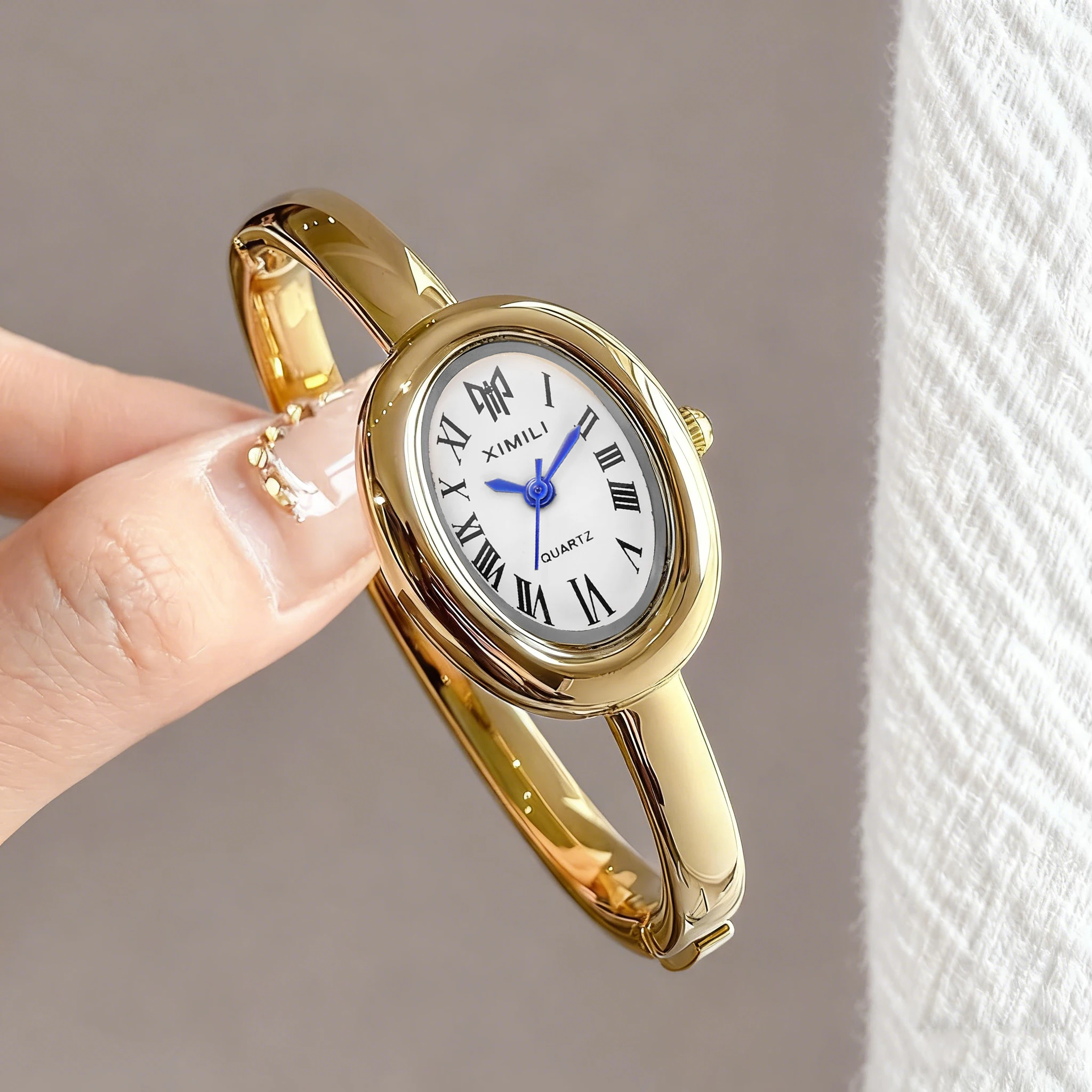 Luxury Watch White - 2026XIMILI Vintage ovale armbandhorloge voor dames,