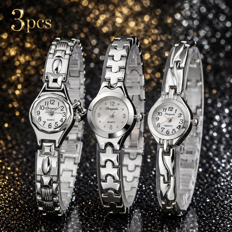 3 Stuks Mode Vrouwen Horloges  - Luxury Watch With Arabic Numerals recensie en prijs