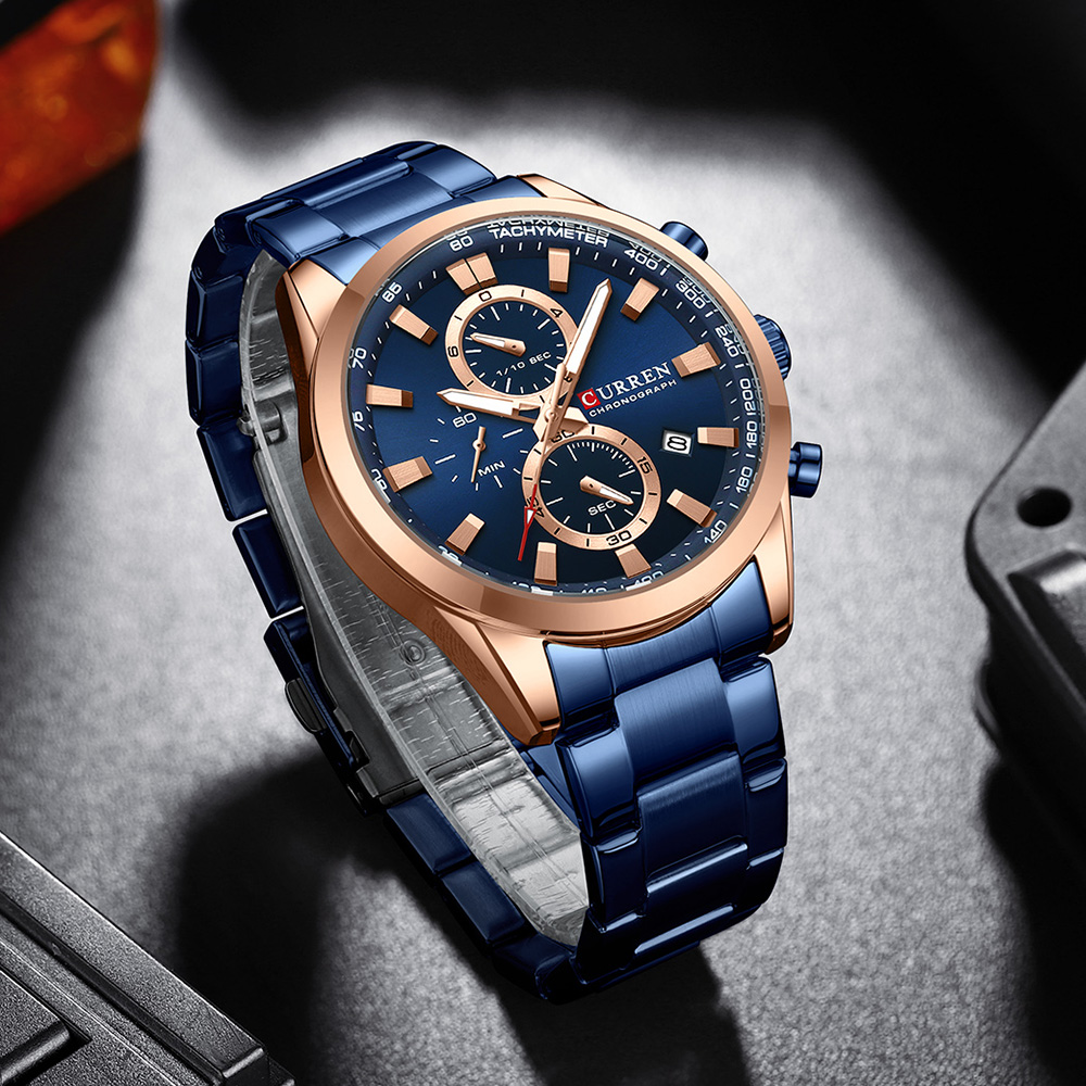 CURREN Luxe mode chronograaf w - Luxury Watch Apple recensie en prijs