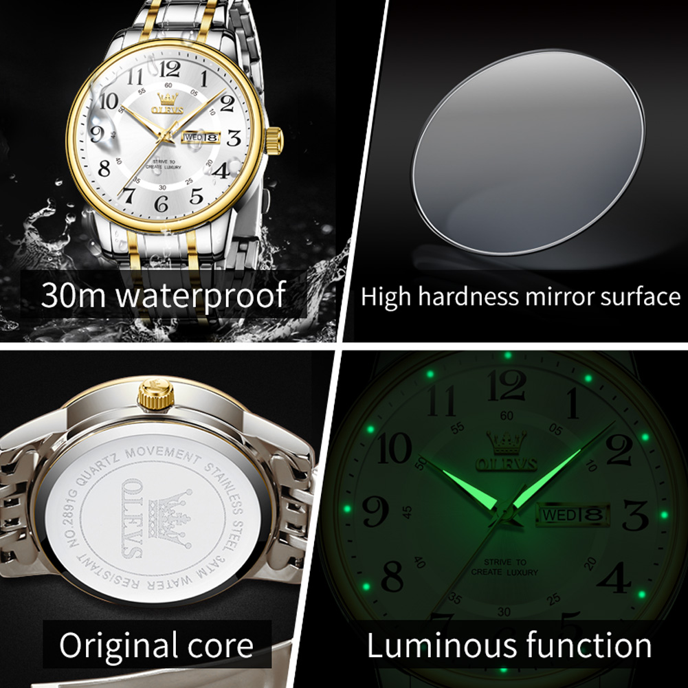 OLEVS Casual mode herenhorloge - Luxury Watch With Arabic Numerals recensie en prijs
