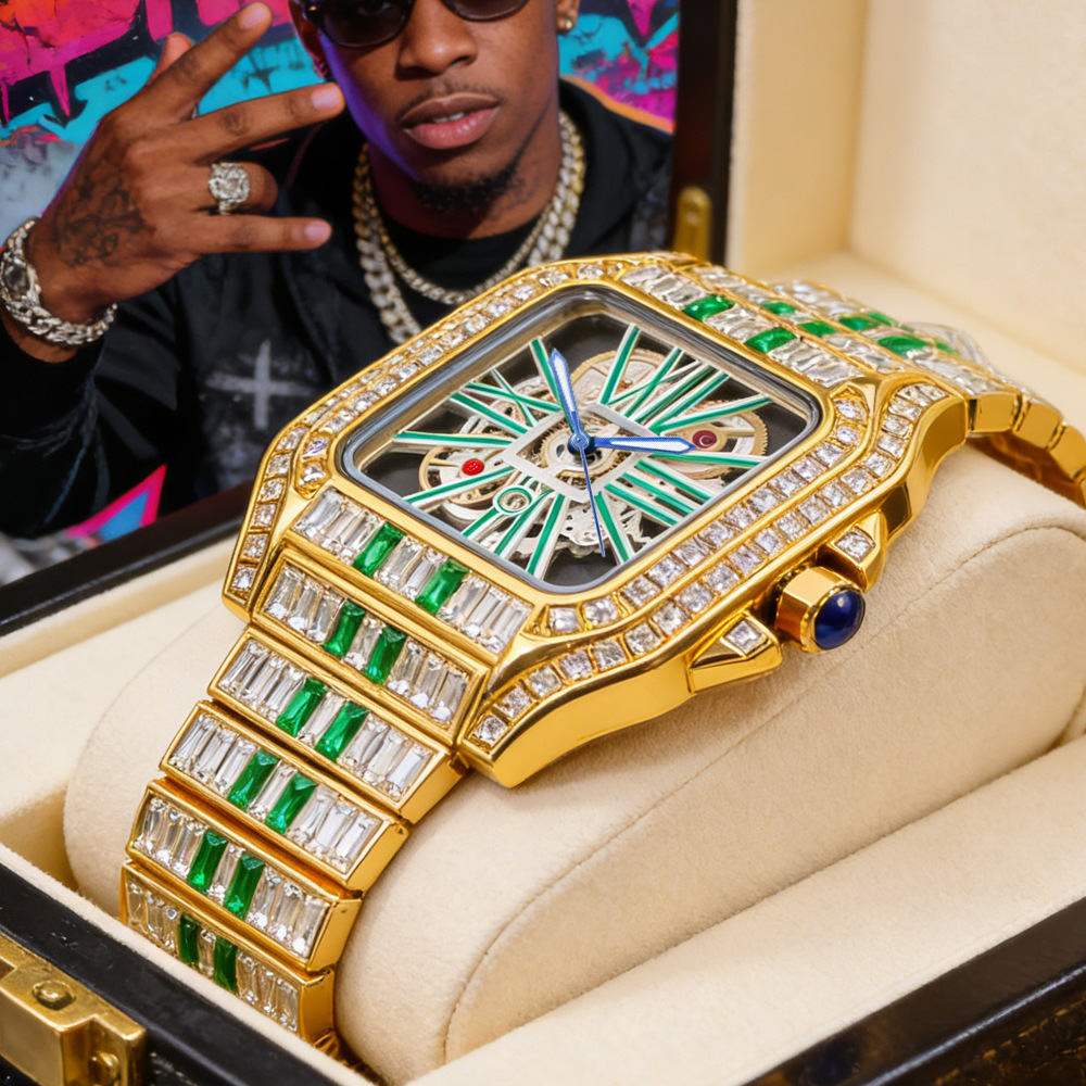 Geen logo, hoge kwaliteit, ice - Luxury Watch Brands Logo recensie en prijs