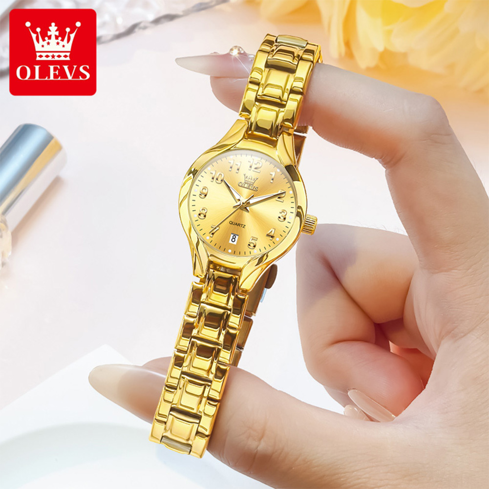OLEVS Dameshorloges 3650L Goud - Luxury Watch With Arabic Numerals recensie en prijs