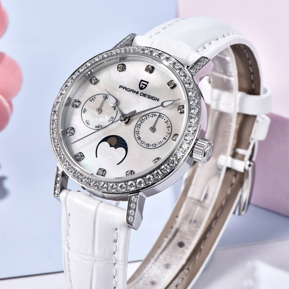 PAGANI DESIGN Dames quartzhorl - Luxury Watch White recensie en prijs