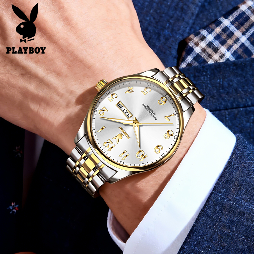 PLAYBOY 3533 Merk originele au - Luxury Watch With Arabic Numerals recensie en prijs