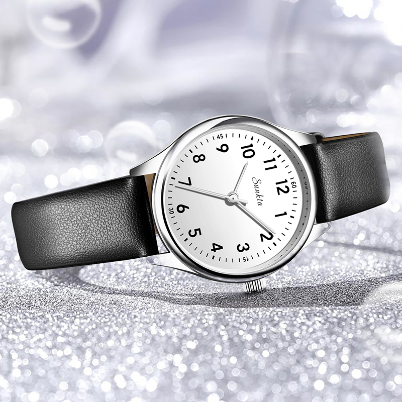 LUIK Eenvoudige damesmode zwar - Luxury Watch White recensie en prijs