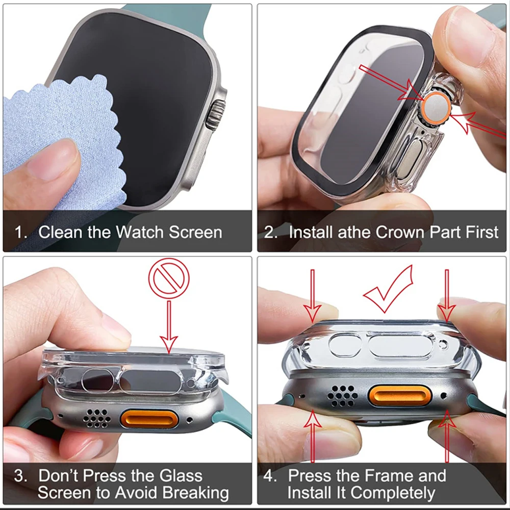 Glas + case Voor Apple Horloge - Luxury Watch Apple recensie en prijs